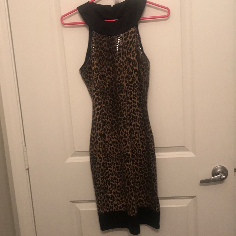 NWT Cache Leopard Print Dress